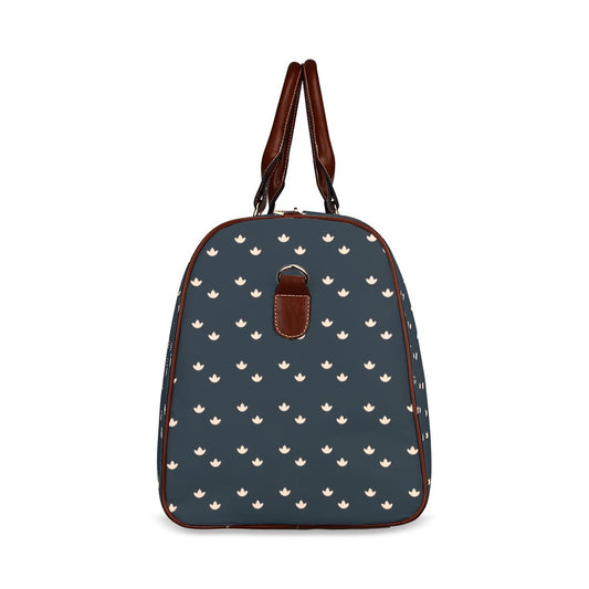 Lotus - Navy Waterproof Travel Bag (Small)