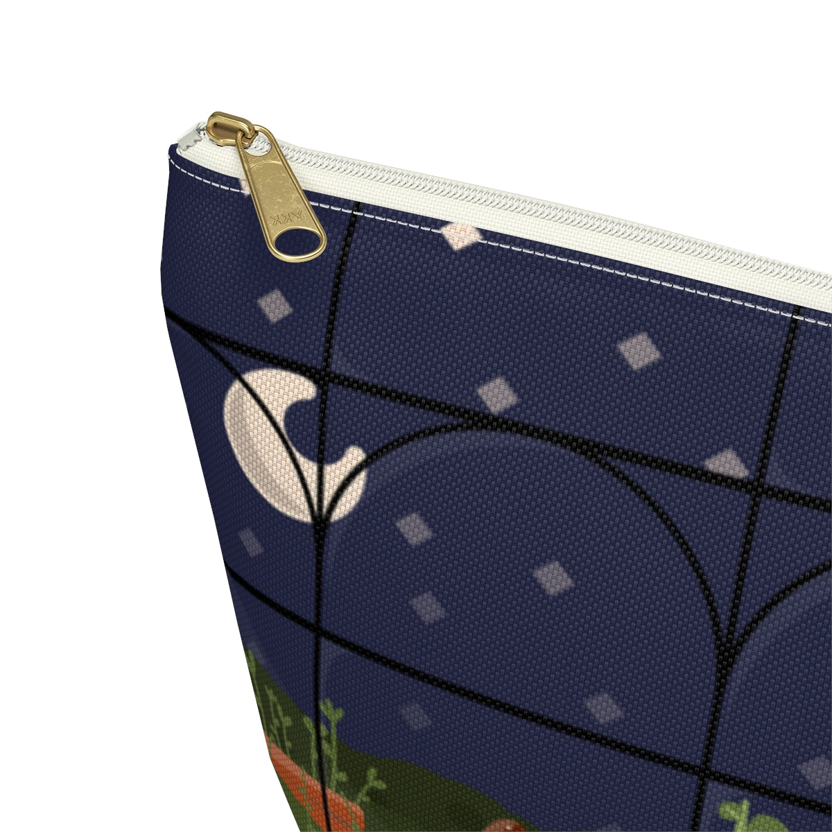 Big Bottom Zipper Pouch - Night Terrarium