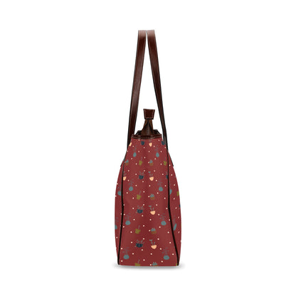 Potted Plants - Red Classic Tote Handbag