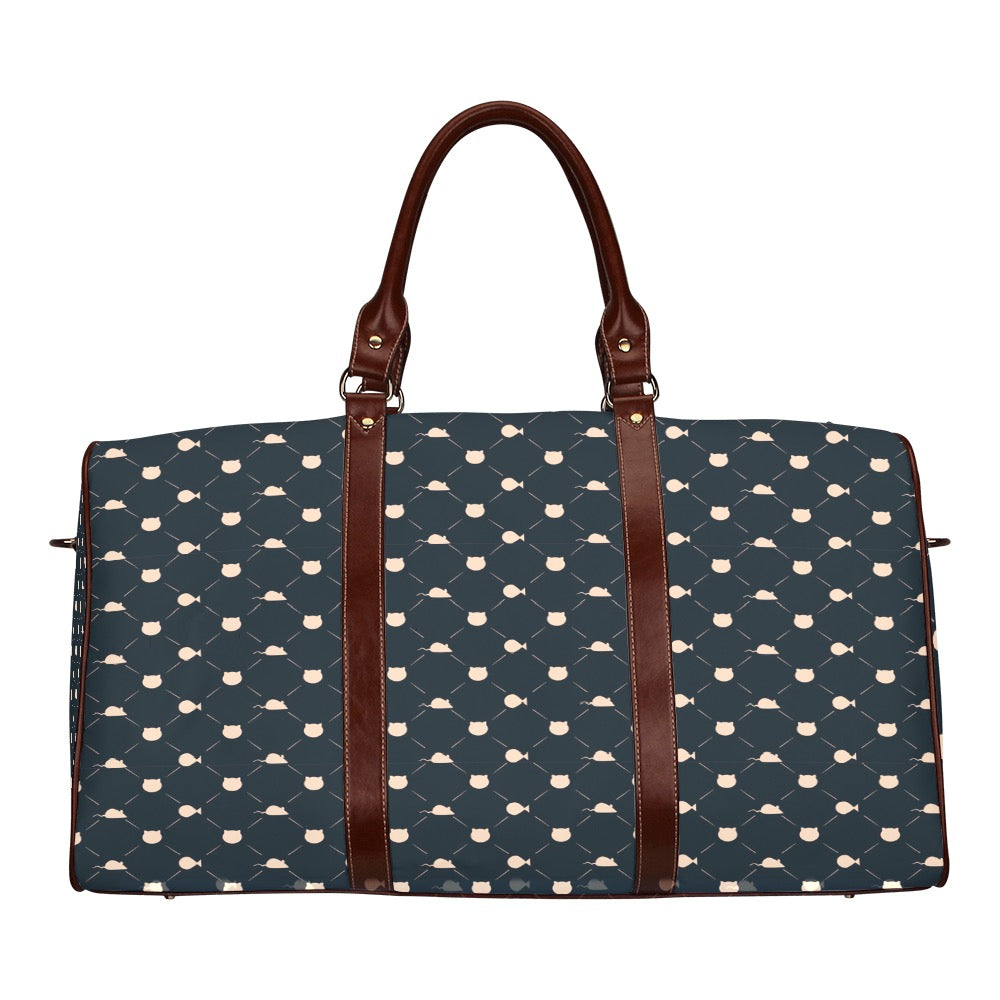Cat’s Favorite Things - Navy Waterproof Travel Bag (Small)