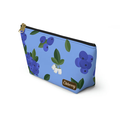 Big Bottom Zipper Pouch - Blueberries