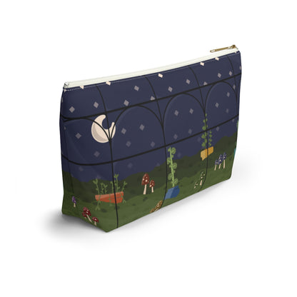 Big Bottom Zipper Pouch - Night Terrarium