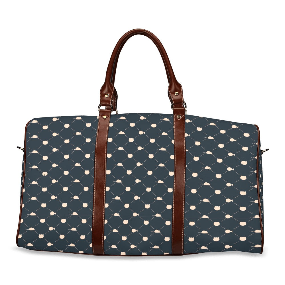 Cat’s Favorite Things - Navy Waterproof Travel Bag (Small)