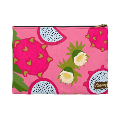 Flat Zipper Pouch - Dragonfruit