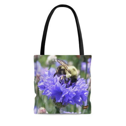 Lightweight Tote Bag - Bee on Bachelor's Button