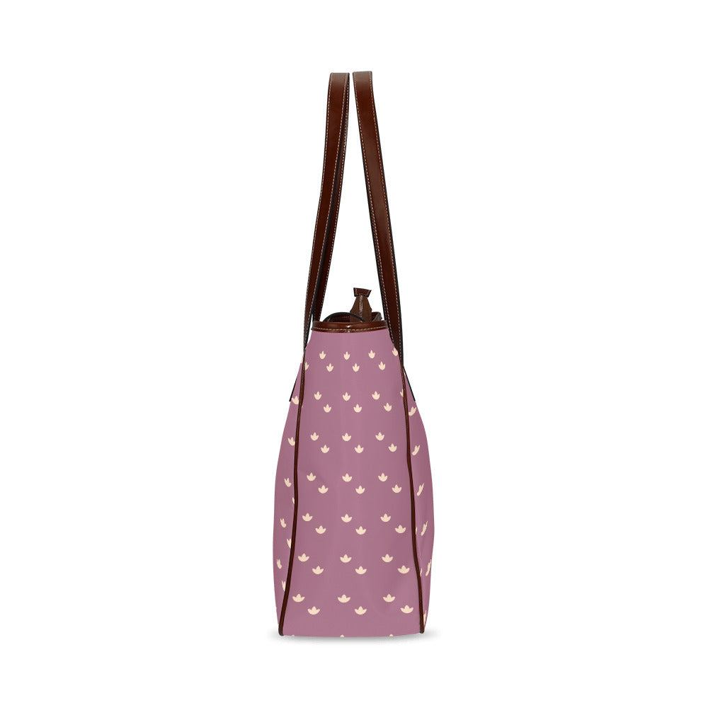 Lotus - Dusty Rose Classic Tote Handbag