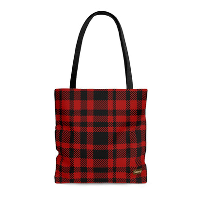 Lightweight Tote Bag - Red Buffalo Check, Red Plaid