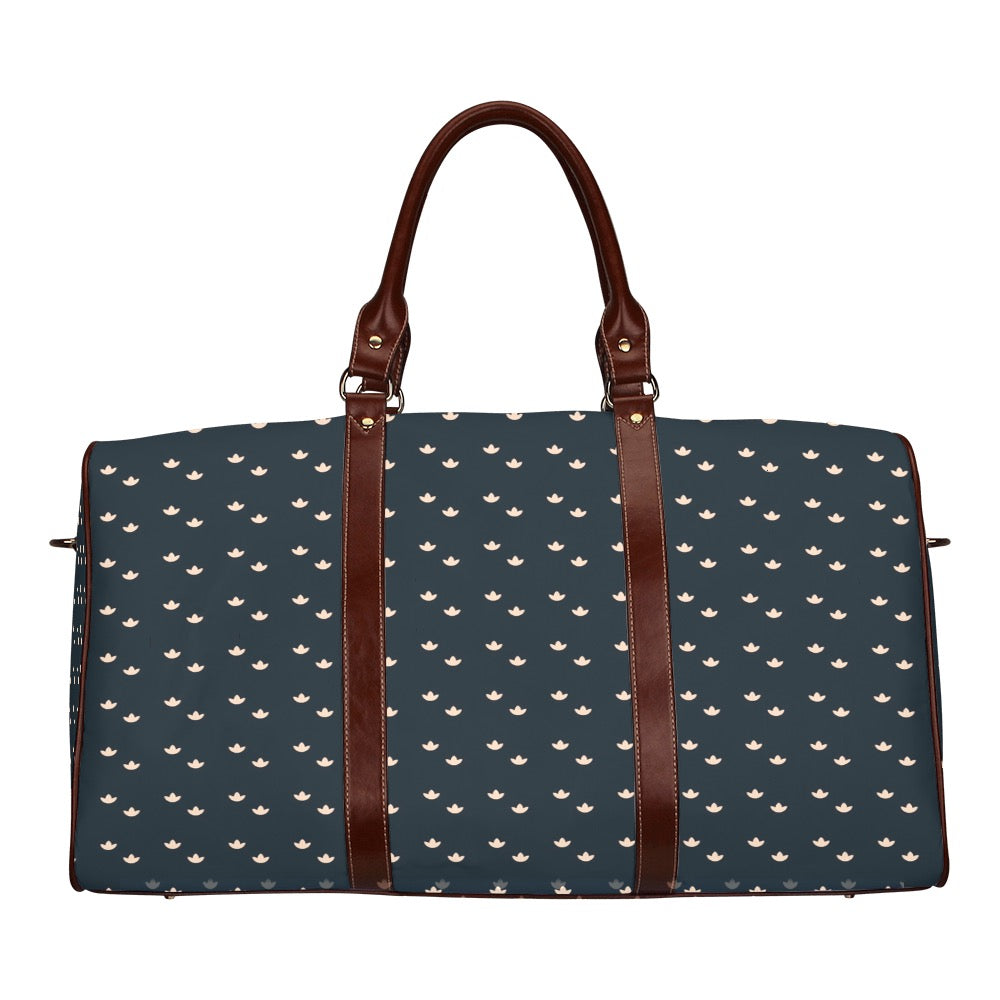 Lotus - Navy Waterproof Travel Bag (Small)