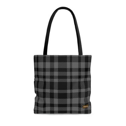 Lightweight Tote Bag - Gray Buffalo Check, Gray Plaid