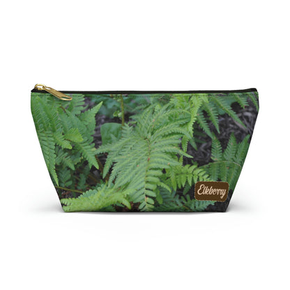 Big Bottom Zipper Pouch - Ferns