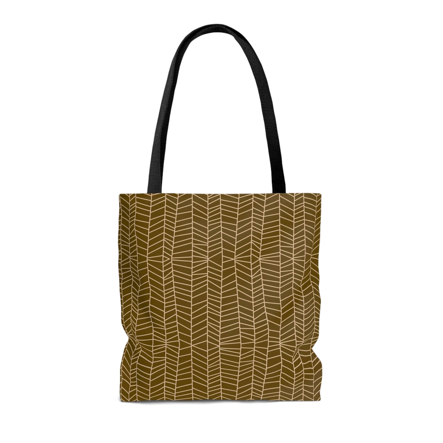 Lightweight Tote Bag - Herringbone in Mustard