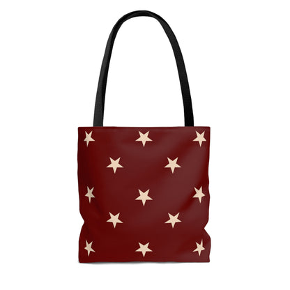 Lightweight Tote Bag - Stars in Berry