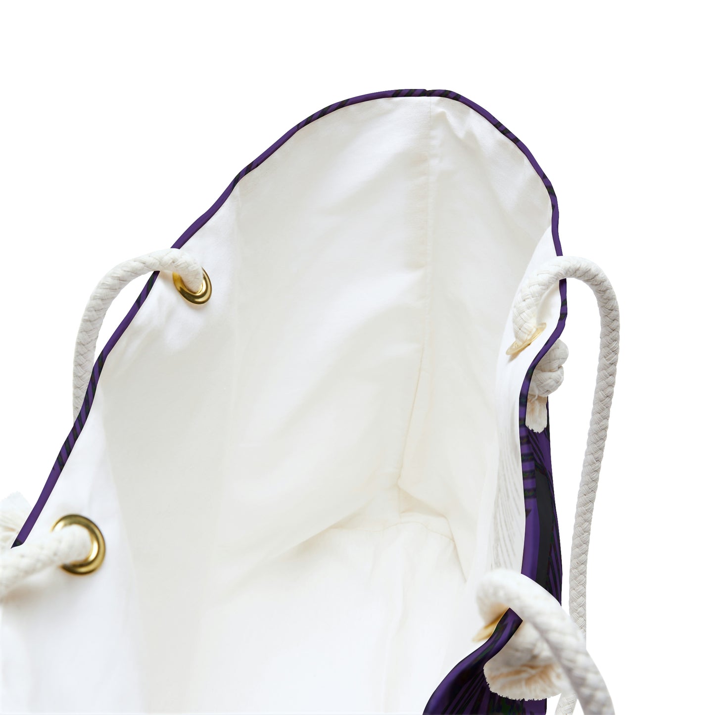 Weekender Tote Bag - Purple Buffalo Check, Purple Plaid
