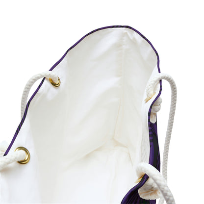 Weekender Tote Bag - Purple Buffalo Check, Purple Plaid