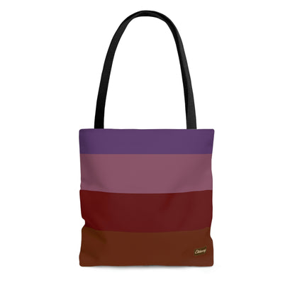 Lightweight Tote Bag - Jewel Tone Rainbow, Horizontal