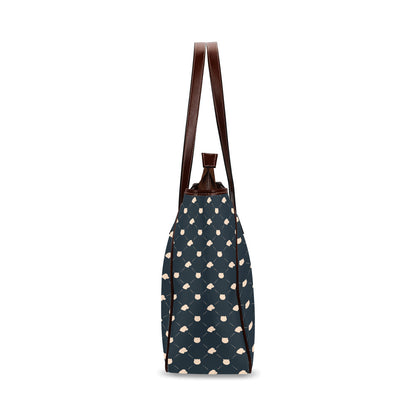 Cat & Dog - Navy Classic Tote Handbag
