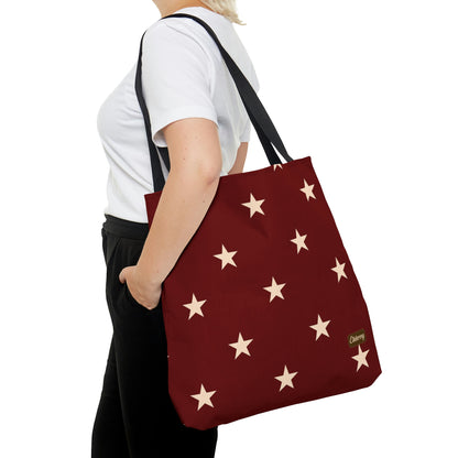 Lightweight Tote Bag - Stars in Berry
