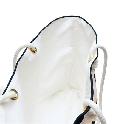 Weekender Tote Bag - Navy/Cream Stripes