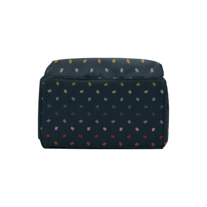 Elkberry Rainbow - Navy Multi-Function Backpack