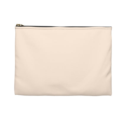 Flat Zipper Pouch - Pumpkin Heart