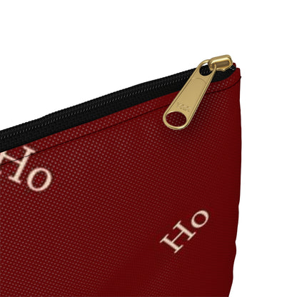 Flat Zipper Pouch - Ho! Ho! Ho!