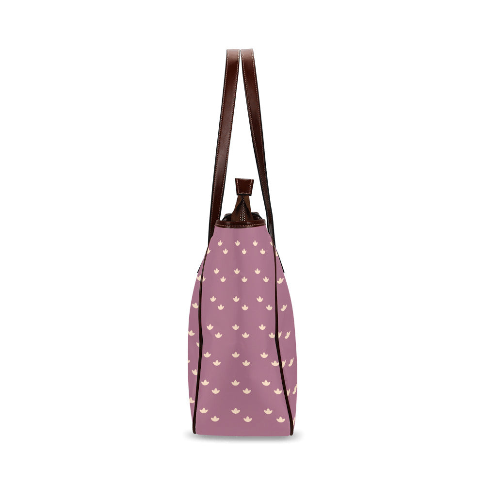 Lotus - Dusty Rose Classic Tote Handbag