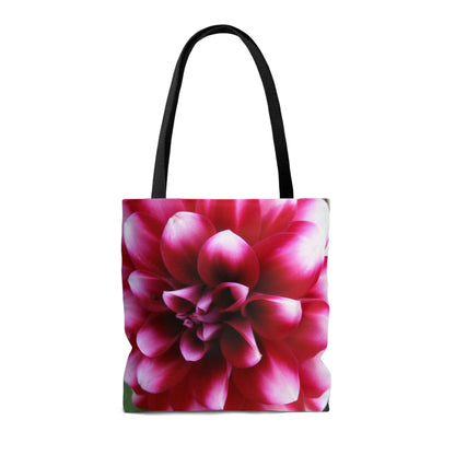 Lightweight Tote Bag - Pink & White Dahlia