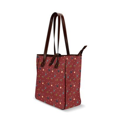 Potted Plants - Red Classic Tote Handbag