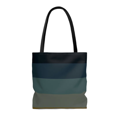 Lightweight Tote Bag - Jewel Tone Rainbow, Horizontal