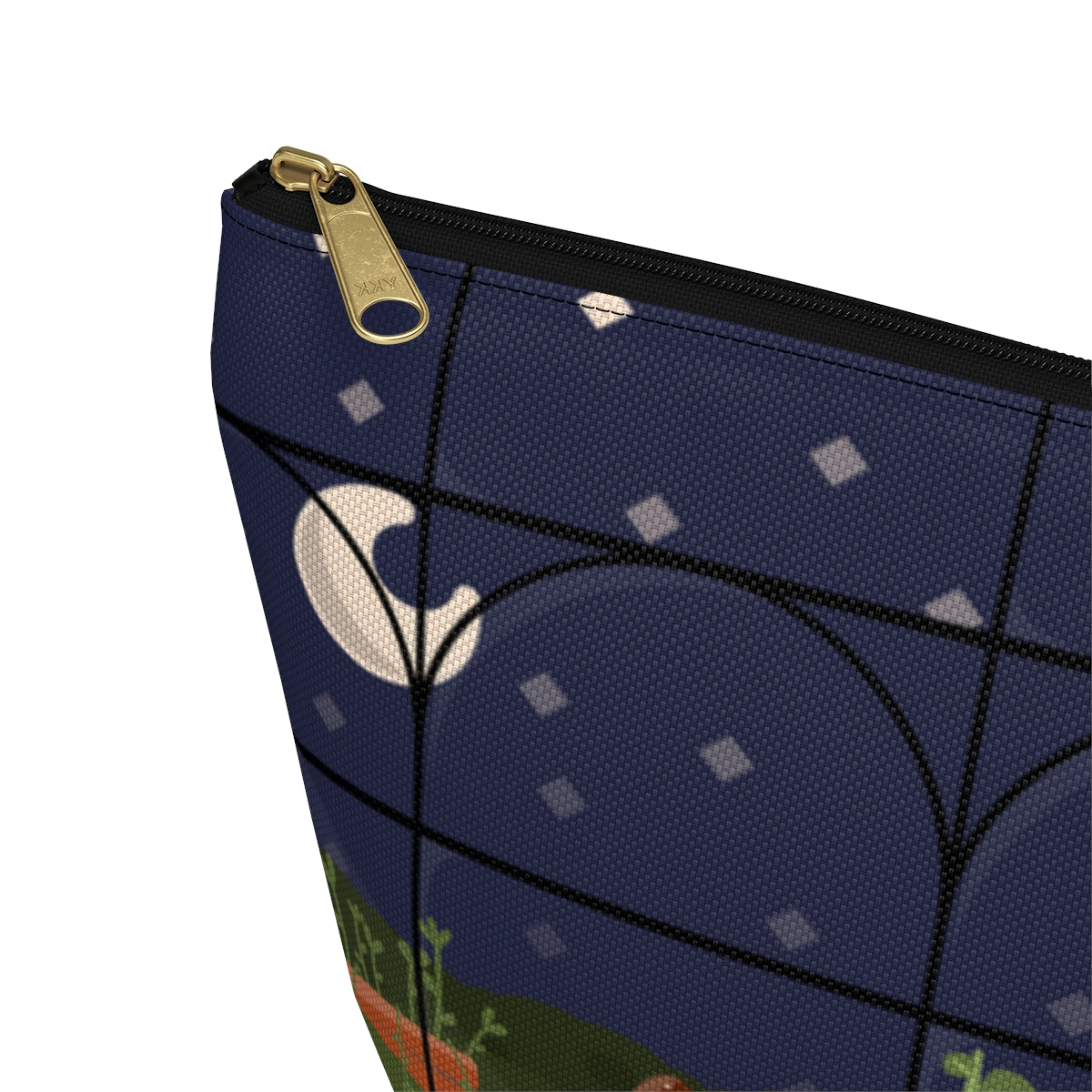 Big Bottom Zipper Pouch - Night Terrarium