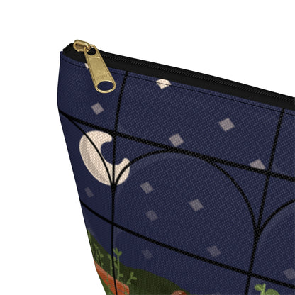 Big Bottom Zipper Pouch - Night Terrarium