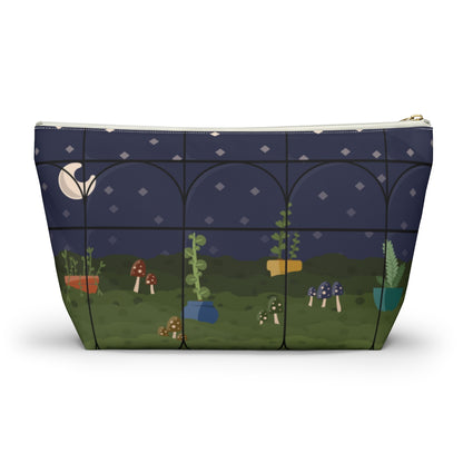 Big Bottom Zipper Pouch - Night Terrarium