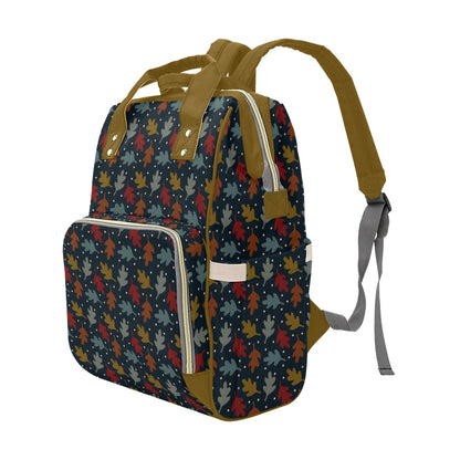 Fall Leaves - Mustard Multi-Function Backpack