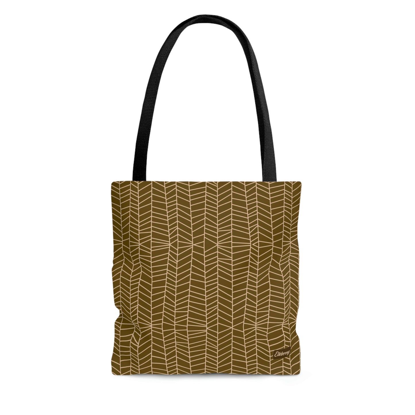 Lightweight Tote Bag - Herringbone in Mustard