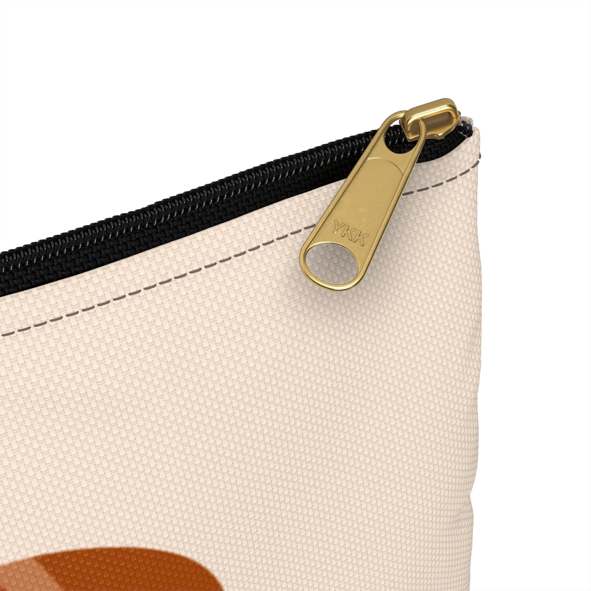 Flat Zipper Pouch - Pumpkin Heart