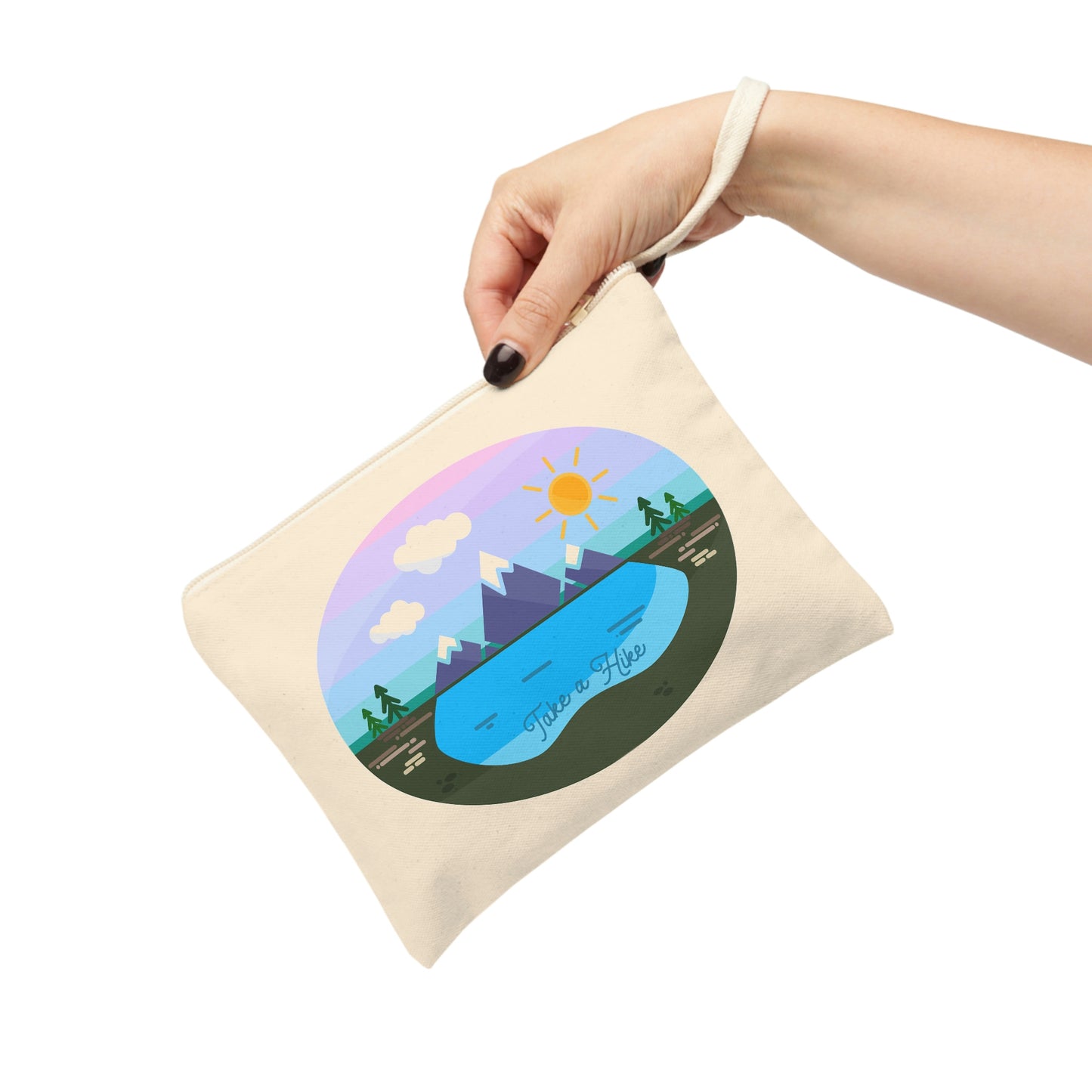 Cotton Zipper Pouch - Take a Hike