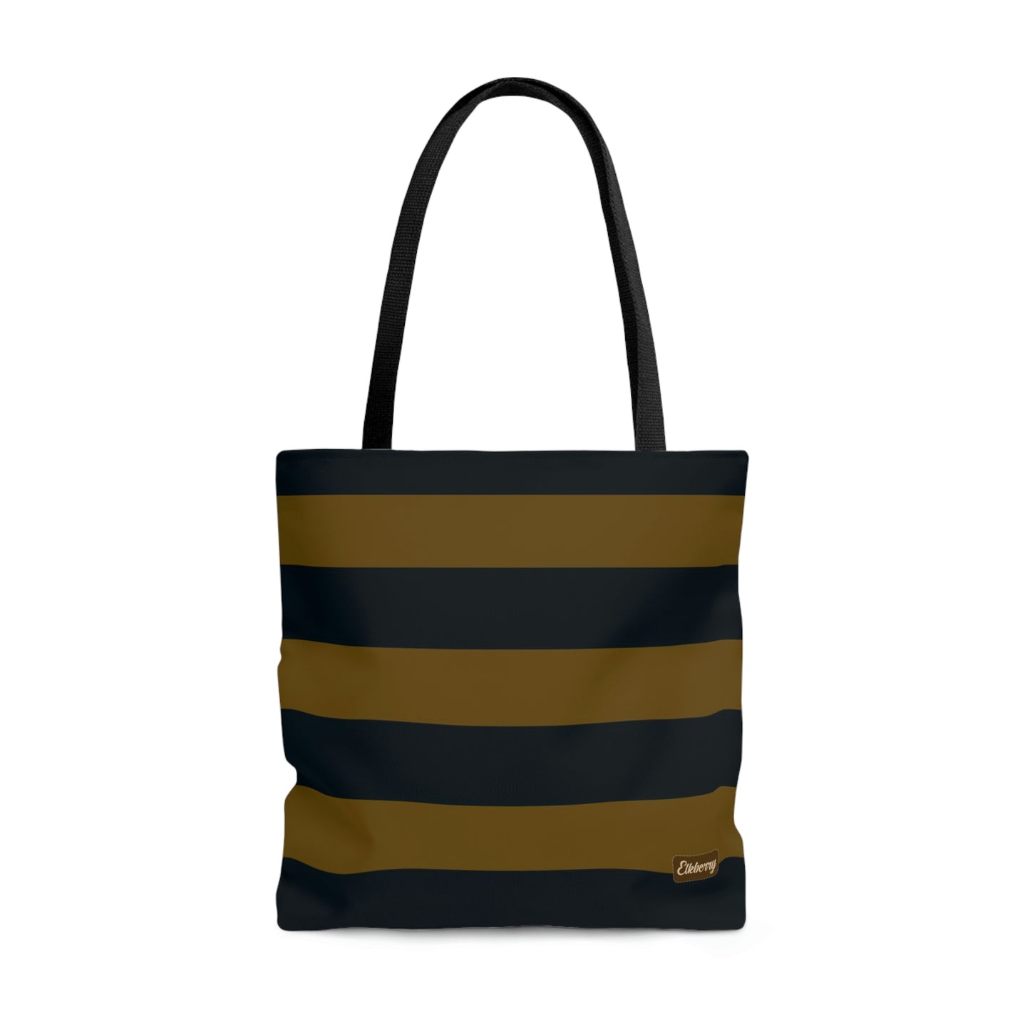 Lightweight Tote Bag - Mustard/Navy Stripes