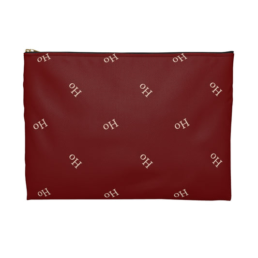 Flat Zipper Pouch - Ho! Ho! Ho!