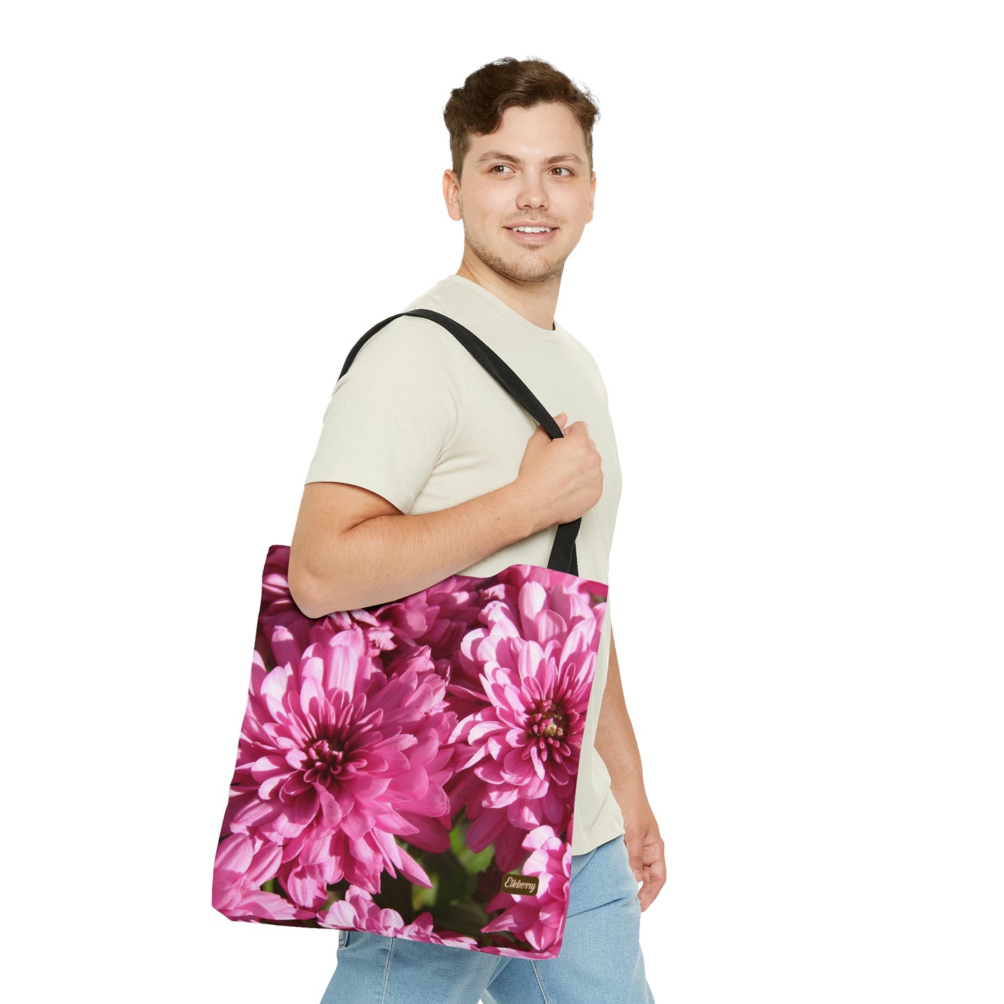Lightweight Tote Bag - Pink Mums