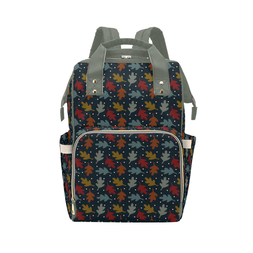 Fall Leaves - Sage Multi-Function Backpack