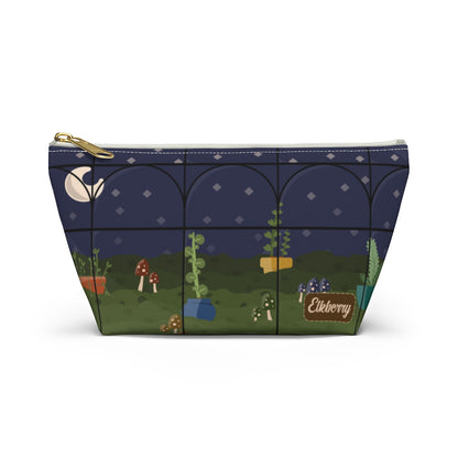 Big Bottom Zipper Pouch - Night Terrarium
