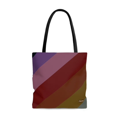 Lightweight Tote Bag - Jewel Tone Rainbow, Diagonal