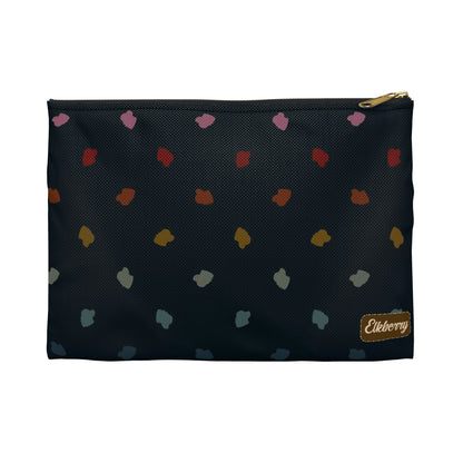 Flat Zipper Pouch - Elkberry Rainbow