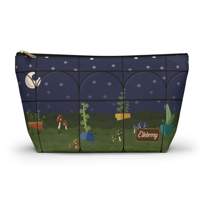 Big Bottom Zipper Pouch - Night Terrarium