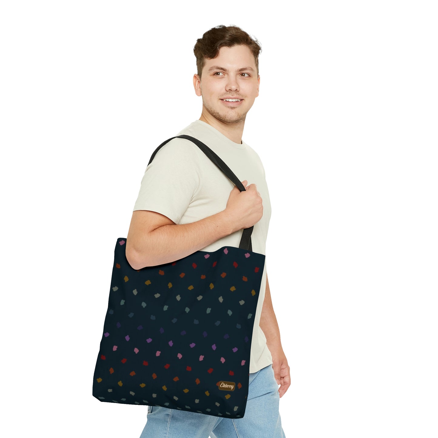 Lightweight Tote Bag - Elkberry Rainbow