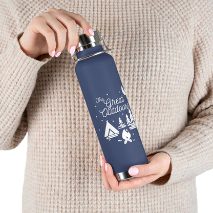 The Great Outdoors - Copper Vacuum Insulated Bottle, 22oz