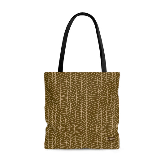 Lightweight Tote Bag - Herringbone in Mustard