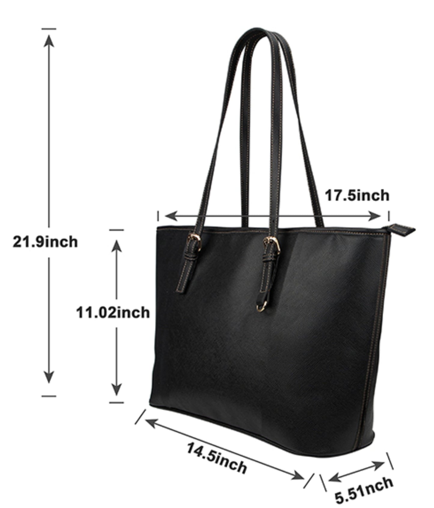 Lotus - Sage Vegan Leather Zipper Tote Handbag (Large)
