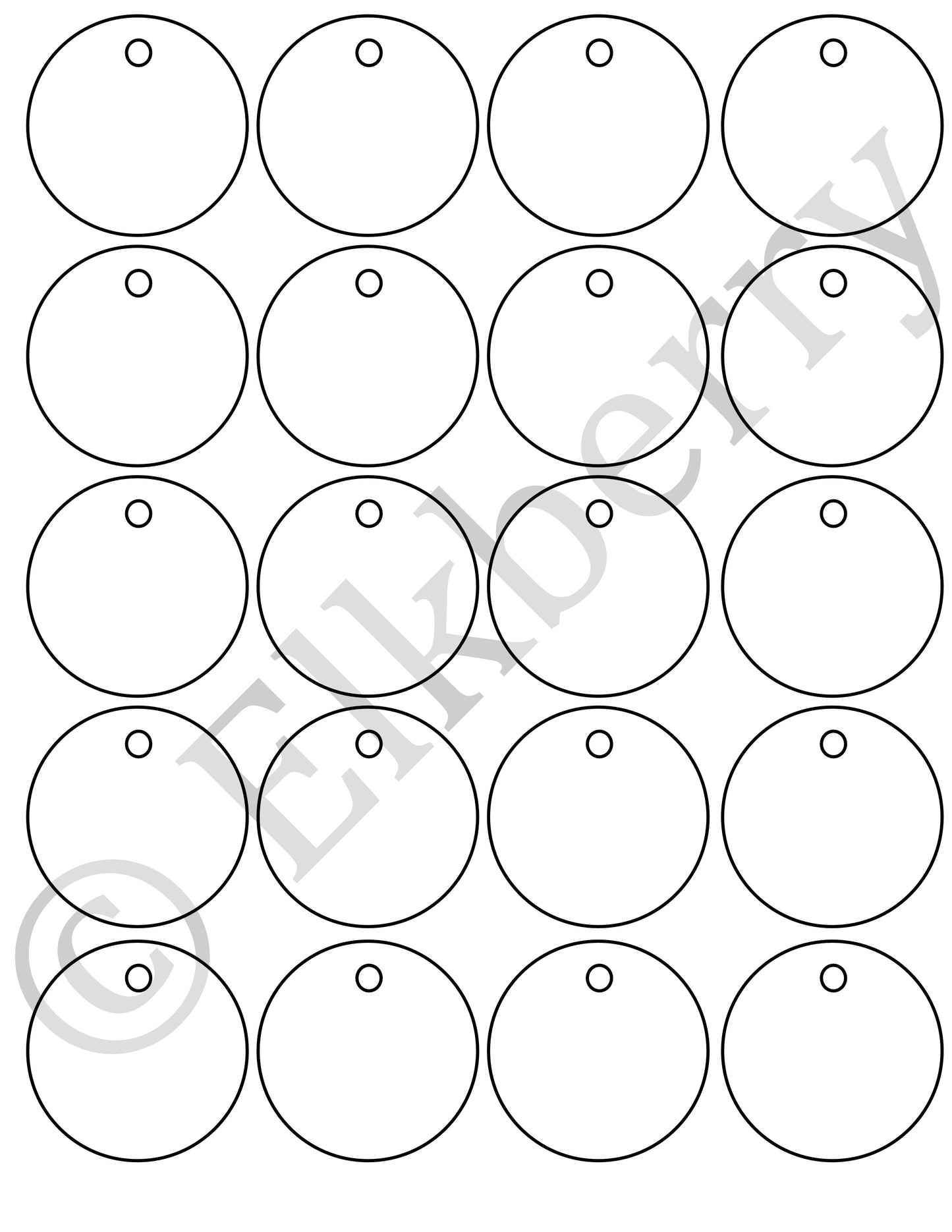 Circle Gift Tag Template (SVG) - FREEBIE!