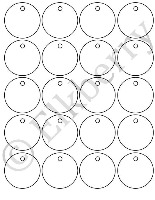 Circle Gift Tag Template (SVG) - FREEBIE!